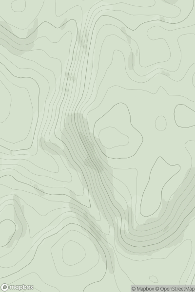 Thumbnail image for Creag Mhor [Oban to Loch Fyne] [NM825027] showing contour plot for surrounding peak